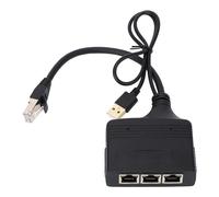 Splitter du réseau Gigabit Ethernet 1 à 3 Port USB Adaptateur de séparateur Internet à Grande Vitesse alimenté par USB pour la connectivité réseau ABS de connectivité réseau ABS
