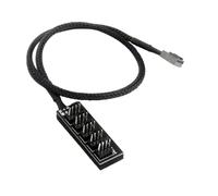 Splitter Du Ventilateur PC - Hub De Ventilateur D'ordinateur À 4 Broches, Séparateur PWM Multi-fan | Adaptateur De Refroidissement Du Boîtier, Moyeu De Contrôle De La Température Économe En Énergie, C
