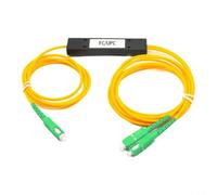 Splitter fibre optique 1x2 SC/APC avec faible atténuation d'insertion, | Boîtier ABS pour une répartition stable du signal dans les réseaux optiques passifs, longueur d'onde indépendante 1310/1550