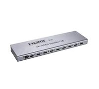 Splitter HDM1 1 entrée male 8 sorties femelles - compatible 4K 60Hz - packaging boite blanche et étiquette