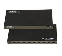 Répartiteur vidéo HDMI type splitter qui duplique à l'identique 1 source en entrée vers 8 sorties simultanées. Résolution 4K 2160x3840 à 30Hz,