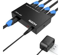 Splitter Hdmi 1 Entrée 4 Sorties 1x4 Ports 4kx2k@30hz 3d Full Hd 1080p Distributeur Pour Ps4 Ps3 Fire Stick Tv,Dvd Moniteur D'mt-Viki