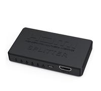 Splitter HDMI 1x4 4K mini noir Répartiteur HDMI 1 entrée 4 sorties affichage miroir HDMI 1.4b HDCP 1.4