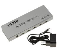 KALEA-INFORMATIQUE Répartiteur vidéo HDMI 2.0 4K 60Hz Type Splitter Qui duplique à l'identique 1 Source en entrée vers 4 Sorties simultanées. Support CEC et Management EDID, HDCP 2.2