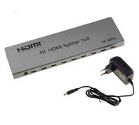 SPLITTER HDMI 2.0 4K 60Hz alimenté 1 vers 8 ports - CEC EDID HDCP 2.2