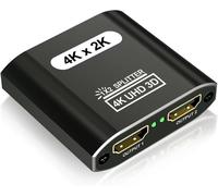 Splitter Hdmi 2 Sorties - Aluminium Splitter Hdmi 4K 1 Entrée 2 Sorties Affichage Simultané - Pour Xbox Lecteur Roku Blu-Ray Dvd Hdtv Et Plus Appareil[Z334]