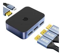 Splitter Hdmi 2 Sorties, Hdmi 2.1 Switch 8k 60hz, Switch Hdmi 8k 60hz, Switch Hdmi 3 Entrée 1 Sorties, Commutateur Hdmi 1 Entrées 3, pour Lecteur Blu-Ray, DVD, Xbox, Pc, TV