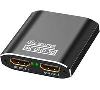 Splitter Hdmi 4K, Hdmi Switch Aluminium Répartiteur Hdmi 1 Entrée 2 Sorties Affichage Simultané, 4K@30Hz 3D Uhd 1080P, Pour Xbox Ps3 Ps4 Lecteur Roku Blu-Ray Hdtv Apple Tv Et Plus [VIT693938]
