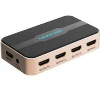Splitter HDMI 4K Vention 4 ports (Noir/Or)