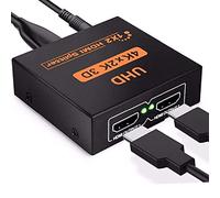 Splitter HDMI, Répartiteur HDMI 1 en 2 Sorties, 4K 3D 1080P Câble Adaptateur de Distributeur HDMI 1 à 2 Voies pour PS4, Xbox, LED, LCD, DVD, Lecteur, HDTV, projecteurs