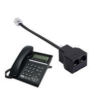 Splitter Jack Phone : câbles de téléphone bidirectionnels, répartiteur de câble téléphonique, adaptateur de ligne téléphonique, connecteur d'équipement DSL, design compact durable, configuration