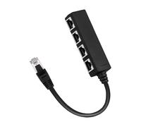 Splitter LAN Petit Adaptateur 1 4 | Splitter Ethernet Routeur Internet pour TV, ordinateur portable, routeur, prise murale, boîtier , maison, appartement,