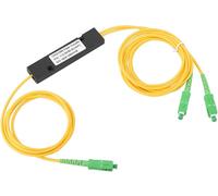 Splitter Optique,Séparateur Optique de Fibre monomode de PLC de SC 1X2 Idéal pour réseau Optique Passif