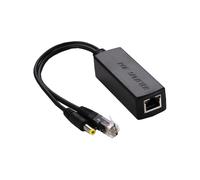 Splitter PoE 12V, Adaptateur PoE Actif Gigabit 48V PoE vers 12V/2A DC, Connecteur 5.5*2.5mm, IEEE802.3af/at, Convertisseur PoE Plug and Play, Vitesse de Transmission 10/100/1000Mbps, (DS-POE111E)