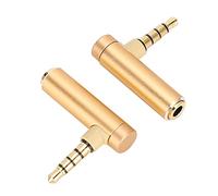 Splitter pour écouteur, Adaptateur de Prise Adaptateur à 90 Degrés de Prise Stéréo à Angle Droit de Câble de Casque Stéréo Jack 2pcs 3,5 Mm Mâle à un Féminin pour le Casque, Tablettes (#2)