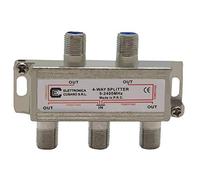 Splitter Satellite 4 Voies, partiteur d'antenne avec connecteur EFFE, répartiteur antenne, Distributeur de Signal TV, fréquence de 5 à 2400 MHz, fabriqué en P.R.C.