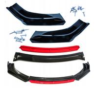 SPLITTER SPORT - SPLITTER DE PARE-CHOCS UNIVERSEL ROUGE BRILLANT + INSERT