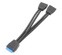 Splitter USB USB Interne Splitter Clé USB Câble Type Y | Câble d'extension USB 3.0 pour carte mère d'ordinateur, répartiteur en Y de 19 broches pour emboutissage de broches de 1 à 2 pour imprimantes