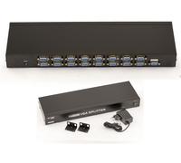 Splitter VGA 16 Ports /// Bande PASSANTE 350MHz /// Duplique par 16 Une Source VGA - Rackable - avec Alimentation