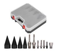 Splitteur de bois de chauffage Gearwell, bit de forage de fractionnement en bois, séparateur de bûche détachable, conducteur de tire-bouchon de 11 pc avec poignées, ensemble