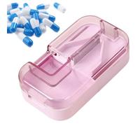 Splitteur du cutter de pilules, séparateurs de pilules pour petite ou tablette - Coupette de comprimés à de séparateur de pilule avec distributeur,Outil de coupe portable du brasseur de médecin