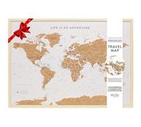 Splosh Carte du Monde de Voyage en Liège à Épingler - Grand Blanc