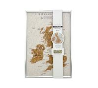 Splosh Carte Royaume-Uni & Irlande de Voyage à Épingler - Blanc