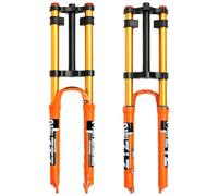 splumzer 26/27.5/29" VTT DH Air Double éPaule Descente Rappel Amortisseur Tube Droit UltraléGer VéLo Amortisseur RéGlage du Rebond (29 Pouces, Orange)