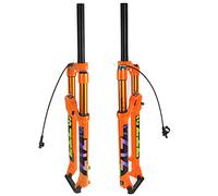 splumzer 【EU Stock Montagne Fourche Avant Pression d'air Amortisseur Fourche Fourche Accessoires de Vélo Alliage de Magnésium 26/27.5/29 Contrôle de L'épaule (Remote Lockout 29 Pouces)