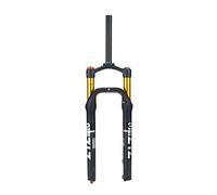 splumzer Fourche De VéLo, Fourche Avant De VTT 26 Pouces en Alliage D'Aluminium Ultra-Light Mountain Bike Suspension Air Pressure Bicycle Pneumatic Shock Absorber Front Fork 4.0 Tires