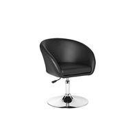 SPM2.157 Fauteuil de relaxation pivotant en cuir synthétique Noir 120 kg Fauteuil club pivotant moderne Aspect cuir