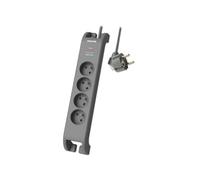 - SPN3140A/19 - Rallonge multiprise parasurtenseur, 4 prises-2m Gris