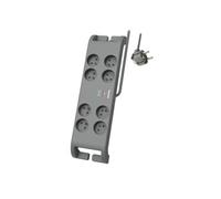 Philips - Rallonge multiprise parasurtenseur - 8 prises - 2m - Gris