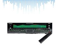 Spnvbe Égaliseur professionnel à double canal, égaliseur graphique à 31 bandes, décodage audio numérique coaxial optique Bluetooth 5.4, avec réglage indépendant de faibles/moyens/aigus