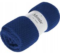 Spod Igły i Nitki Couverture en microfibre 75x150 Monte bleu marine pour fauteuil
