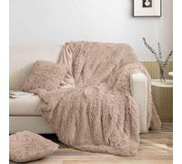Spod Igły i Nitki Couvre-lit 200x220 Couvre-lit en polaire et fourrure d'amande