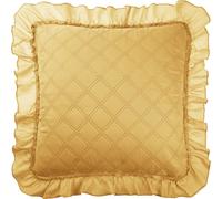 Spod Igły i Nitki Ruffy taie d'oreiller à volants 45x45 Ruffy moutarde à volants diamants glamour décoratif pour couvre-lit