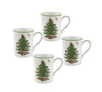 Spode Arbre de Noël S/4 TASSES 12OZ