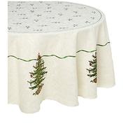 Spode Avanti Arbre Nappe pour Table Ronde, 177,8 cm, Ivoire