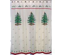 Spode Avanti Linens Rideau de Douche Coton Rouge