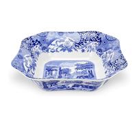 Spode Blue Italian 23,5 cm-Saladier Carre Porcelaine Bleu/Blanc