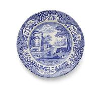 Spode Lot de 4 assiettes à déjeuner italiennes bleues (assiettes bleues, blanches de 22,9 cm)