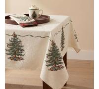 Spode Christmas Tree Collection Linge de Table en Coton Ivoire 132 x 178 cm
