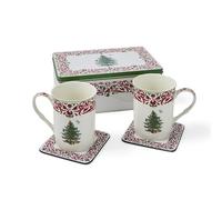 Spode Christmas Tree Yuletide 2026 Ensemble tasse et boîte en étain