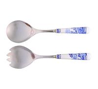 Spode Couverts à salade italiens en porcelaine bleue (2), 320 ml, passent au micro-ondes, lavage à la main, 1 lot
