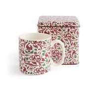 Spode Ensemble tasse et boîte en étain Motif sapin de Noël