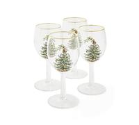 Spode Gobelets à vin en sapin de Noël avec bords dorés, lot de 4 (sapin de Noël, 4 pièces (lot de 1))
