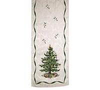 Spode Kitchen Christmas Tree Collection Linge de Table Ivoire, Coton, 108" x 14" (Set of 1)