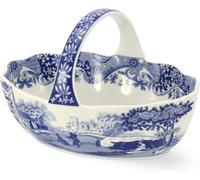Spode Panier italien à petites poignées Bleu