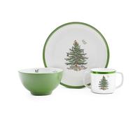 Spode Sapin de Noël en mélamine pour enfant 3 pièces